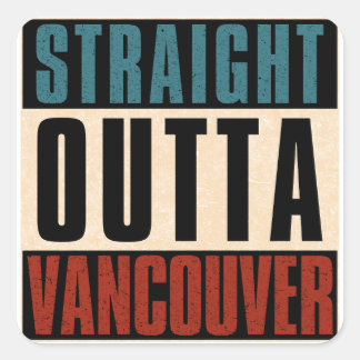 Adesivo Quadrado Reto de Vancouver Washington WA