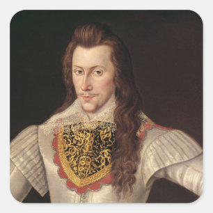 Adesivo Quadrado Retrato conde de Henry Wriothesley do ó
