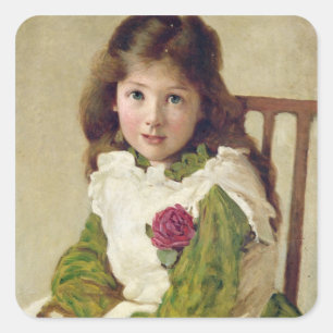 Adesivo Quadrado Retrato da Filha do Artista (óleo na canvas)