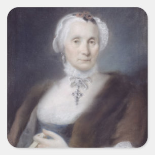 Adesivo Quadrado Retrato da mãe do artista, Cecilia Guardi, 1
