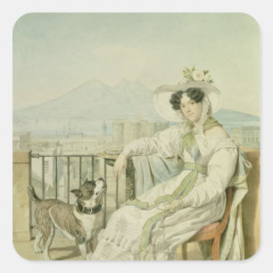 Adesivo Quadrado Retrato da princesa Natalia Golitsin, 1822-26
