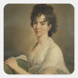 Adesivo Quadrado Retrato da viúva Constanze Mozart, 1802