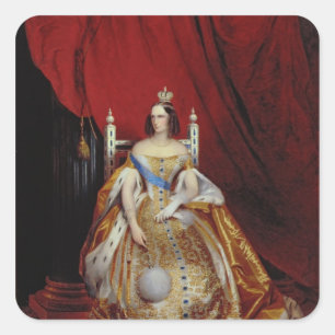 Adesivo Quadrado Retrato de Alexandra FyodorovnaI