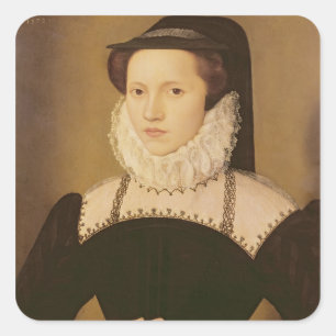 Adesivo Quadrado Retrato de Anne Waltham, 1572