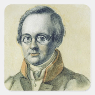 Adesivo Quadrado Retrato de Anton A. Delvig, 1830