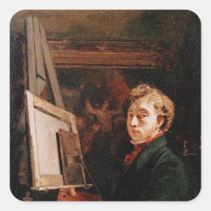 Adesivo Quadrado Retrato de auto