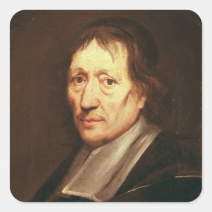 Adesivo Quadrado Retrato de auto, c.1672