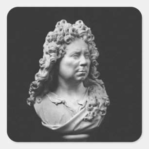 Adesivo Quadrado Retrato de auto, c.1680-93
