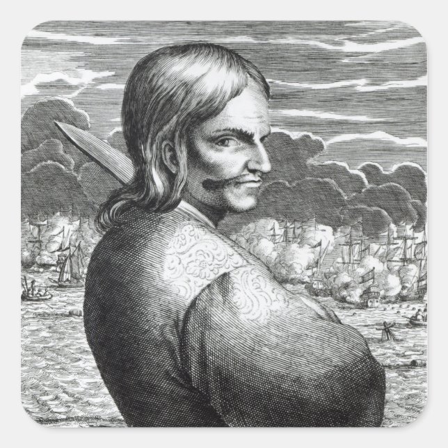 Adesivo Quadrado Retrato de Bartholomeus de Portugeus (Frente)