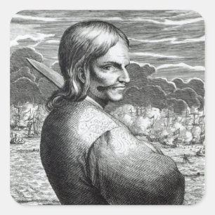 Adesivo Quadrado Retrato de Bartholomeus de Portugeus