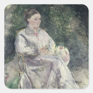 Adesivo Quadrado Retrato de Camille Pissarro   de Julie Velay,