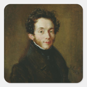 Adesivo Quadrado Retrato de Carl Maria Friedrich Ernst von