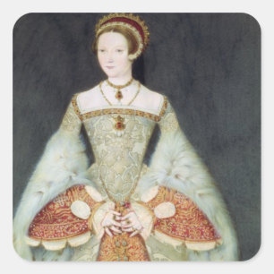 Adesivo Quadrado Retrato de Catherine Parr (1512-48), 1545 (cor