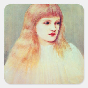 Adesivo Quadrado Retrato de Cecily Horner, 1895
