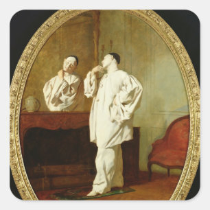 Adesivo Quadrado Retrato de Charles Deburau