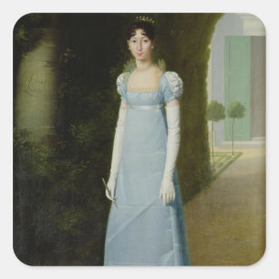 Adesivo Quadrado Retrato de Charlotte Bonaparte 1808