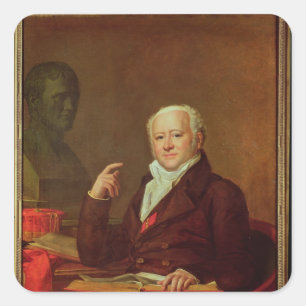 Adesivo Quadrado Retrato de DES Marets de Jean Nicolas Corvisart