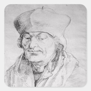 Adesivo Quadrado Retrato de Desiderius Erasmus 1520