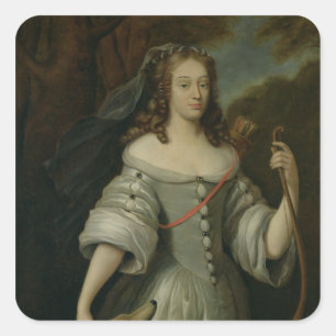 Adesivo Quadrado Retrato de Francoise Louise de la Baume