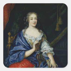 Adesivo Quadrado Retrato de Francoise-Louise de la Baume le Blanc
