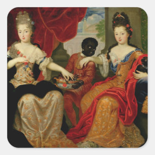 Adesivo Quadrado Retrato de Francoise-Marie de Bourbon