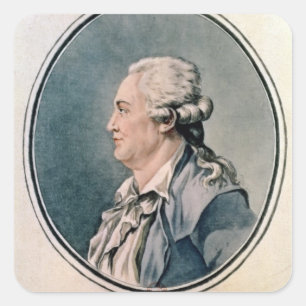 Adesivo Quadrado Retrato de Franz Anton Mesmer
