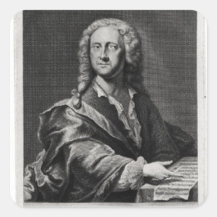 Adesivo Quadrado Retrato de Georg Philipp Telemann