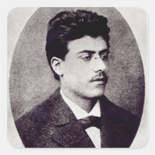 Adesivo Quadrado Retrato de Gustav Mahler, 1878
