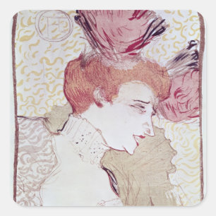 Adesivo Quadrado Retrato de Henri de Toulouse-Lautrec   de Marcelle