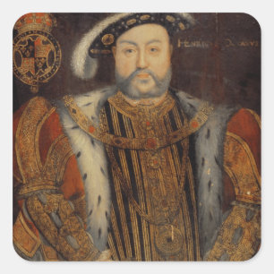Adesivo Quadrado Retrato de Henry VIII