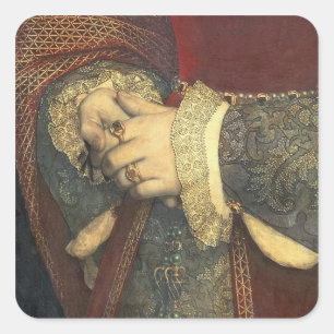 Adesivo Quadrado Retrato de Jane Seymour, 1536