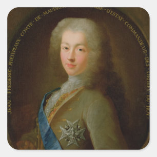 Adesivo Quadrado Retrato de Jean Frederic Phelypeaux