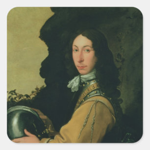 Adesivo Quadrado Retrato de John Evelyn