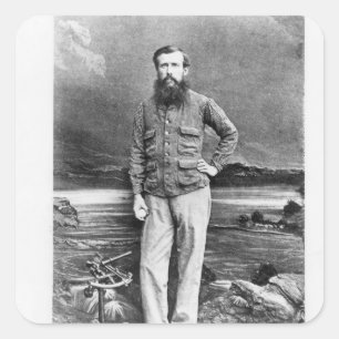 Adesivo Quadrado Retrato de John Hanning Speke
