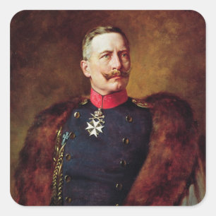 Adesivo Quadrado Retrato de Kaiser Wilhelm II
