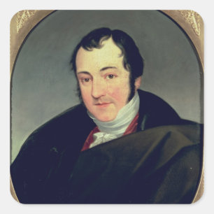 Adesivo Quadrado Retrato de Karl Thomas Mozart