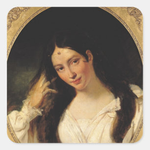 Adesivo Quadrado Retrato de 'La Malibran'