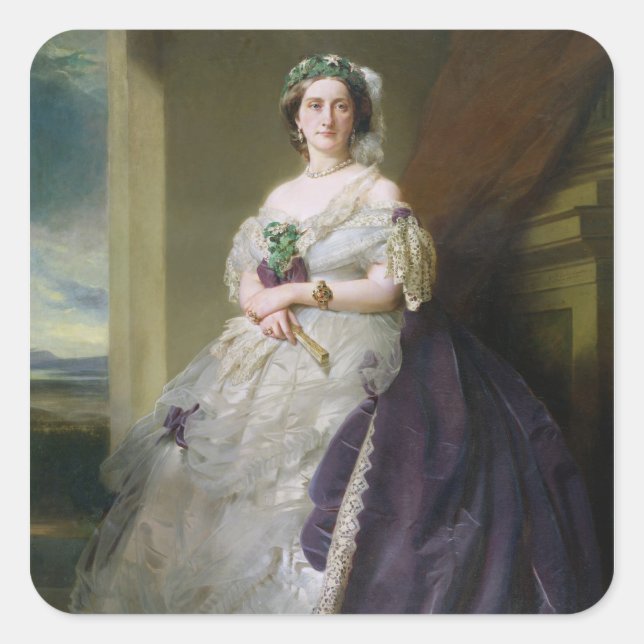 Adesivo Quadrado Retrato de Lady Middleton, 1863 (Frente)
