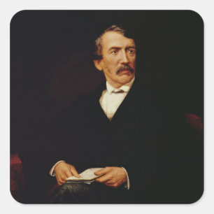 Adesivo Quadrado Retrato de Livingstone