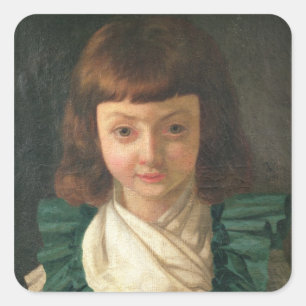 Adesivo Quadrado Retrato de Louis XVII como uma criança, 1791