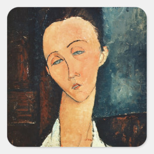 Adesivo Quadrado Retrato de Lunia Czechowska, 1918