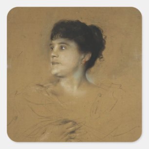 Adesivo Quadrado Retrato de Marcella Sembrich, 1891