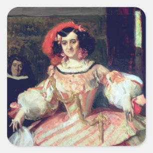 Adesivo Quadrado Retrato de Maria Guerrero