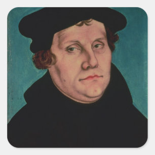 Adesivo Quadrado Retrato de Martin Luther, 1529