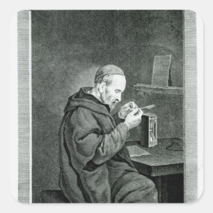 Adesivo Quadrado Retrato de Michel Nostradamus