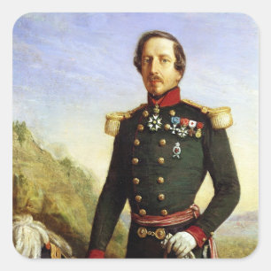 Adesivo Quadrado Retrato de Napoleão III 1852