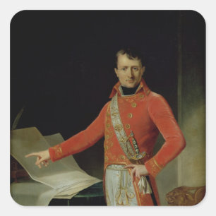 Adesivo Quadrado Retrato de Napoleon mim