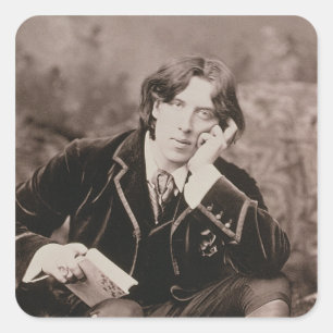 Adesivo Quadrado Retrato de Oscar Wilde (1854-1900), 1882 (pho de