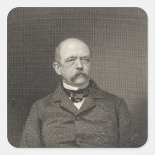 Adesivo Quadrado Retrato de Otto von Bismarck