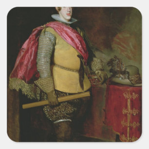 Adesivo Quadrado Retrato de Philip IV da espanha